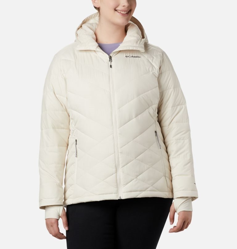 Women\'s Columbia Heavenly Hooded Jackets Cream | Plus Size CA-C8045